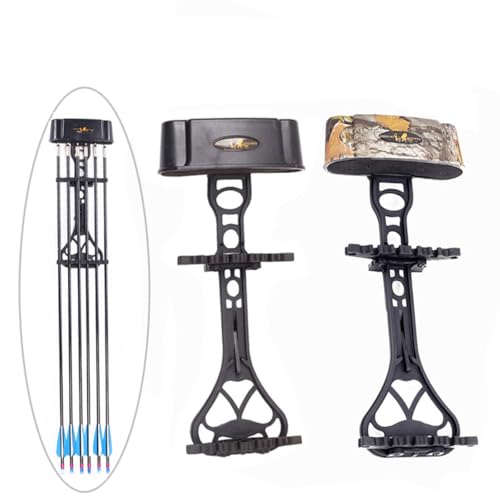 FUNTRESS 6 Arrow Bow Quiver for Compound Bow (Camo)