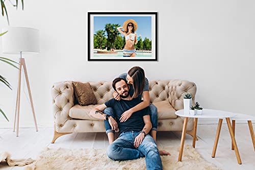 Cadre en bois MDF rigide pour affiche 70x50 cm tableau moderne Tulup