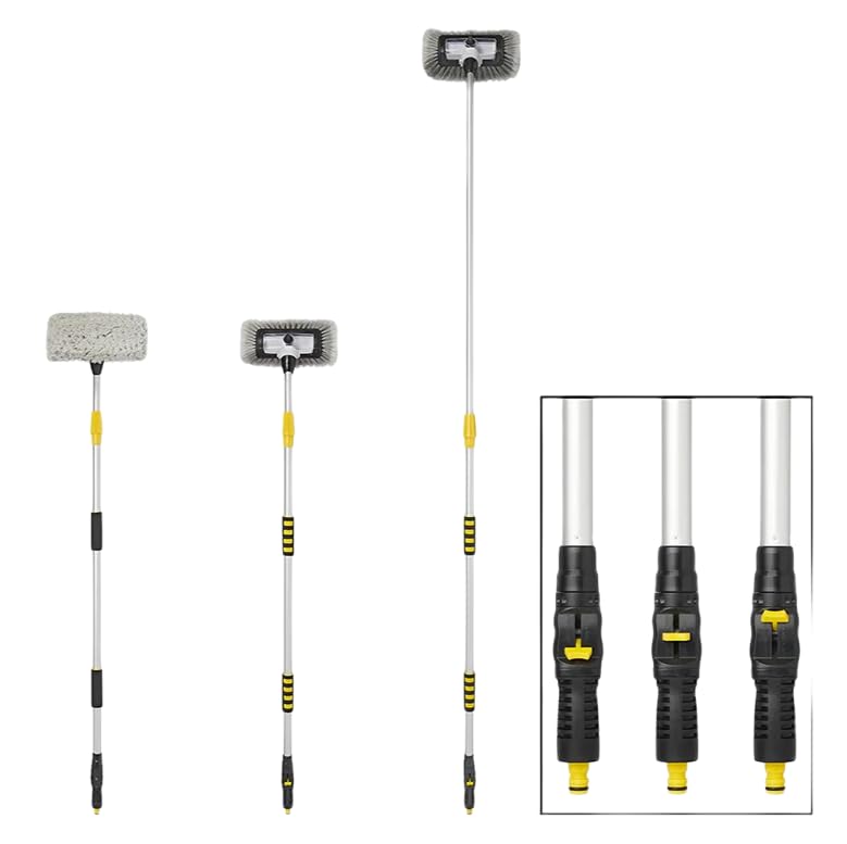 ProPlus Cepillo telescópico 3D con depósito de champú, 2,5 m