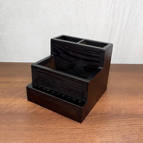 Caja organizadora para herramientas de manicura de madera miniatura 6