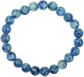 Myhealingworld Natural Sodalite Positive Energized Gemstone 8mm Beads Stretchable Healing Reiki Bracelet