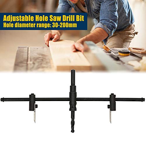 Kit de Broca Ajustable de 30 a 200mm con Punta de Carburo miniatura 4