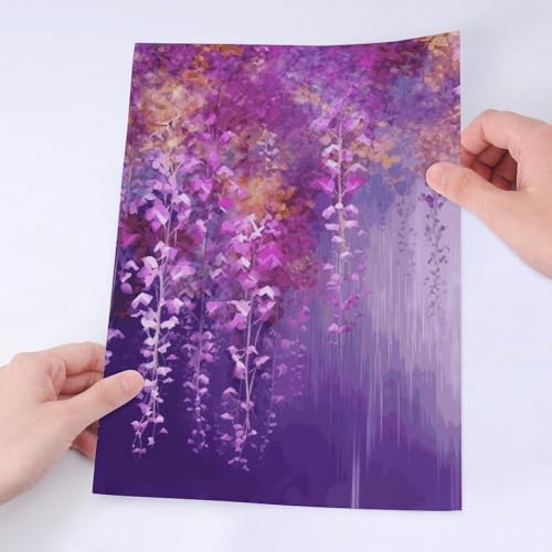 Stickers imperméables fleur violette pleurante pour protéger vos décors de l'eau - 5