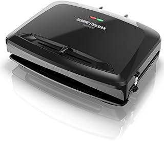 George Foreman Rapid Grill Series, 5-Serving Removable Plate Electric Indoor Grill and Panini