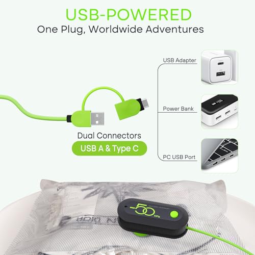 Vacbird Vacuum Bags for Travel with USB Pump, 12 Pack Carry-on Size Compression Packing for Luggage and Suitcase, Space Saver Bags for Clothes and Clothing Travel