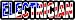3 - Electrician US Flag Hard Hat / Helmet Stickers 1” x 2” H139