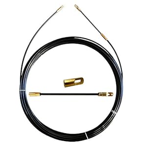 Stak Sonda tiracavi in nylon, Nero, Ø 3 mm, 15 metri, con terminali fissi, SYN3-015