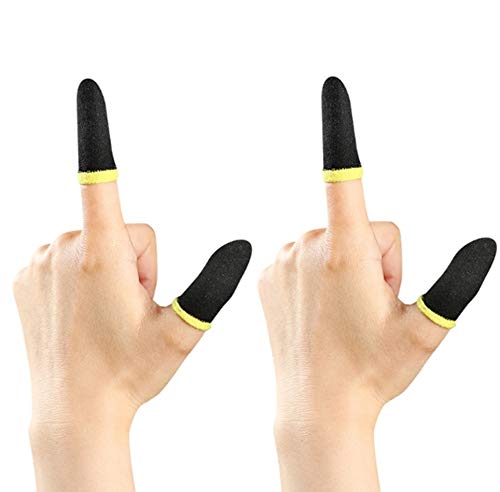 GROFLSleeves Thumb & Finger Sleeves for Mobile Gaming, Anti-Sweat | Breathable for PUBG BGMI | COD | FREEFIRE | FORTNITE Finger Gloves | Finger Cover for PUBG (2 Pair)
