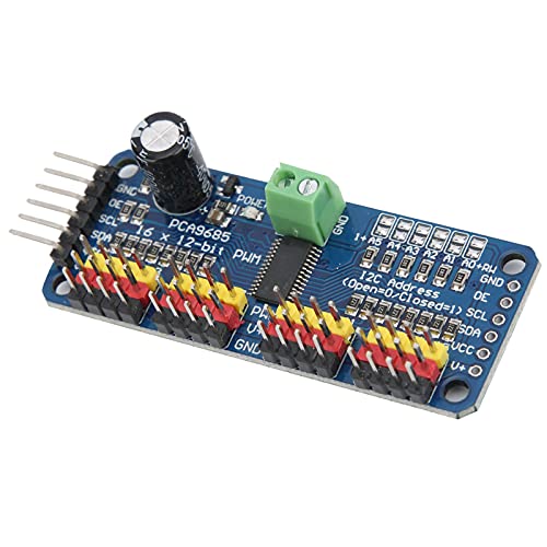 Placa de Control de Motor PCA9685 con Controlador Servo PWM y Resolución de 12 Bits con Interfaz IIC de 16 Canales para Robot