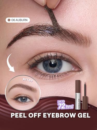 SHEGLAM Tint Lock Tattoo Peel Off Brow Gel- Auburn
