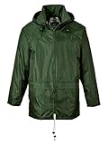 Portwest US440OGRXL Classic Rain Jacket, Fabric, XL, Olive