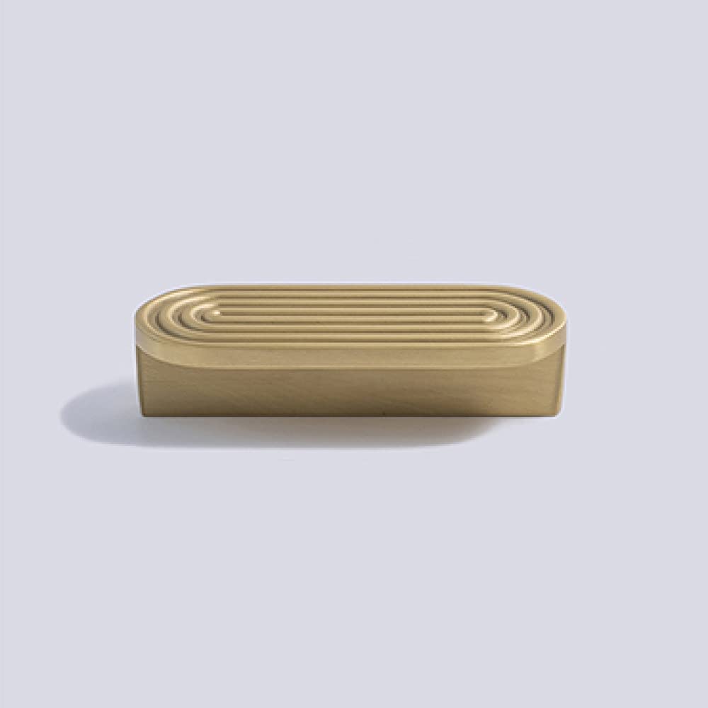 Poignées et boutons de porte en laiton massif 64mm pour armoire et tiroir C3803
