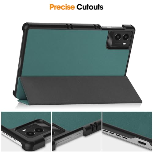 Image of Case for Lenovo Legion Y700 (2025) 3rd Generation TB-321FC 8.8 inch, Folio Slim Smart Cover Lightweight Hard Shell Protective Case with Multi-Angle Stand -Dark Green