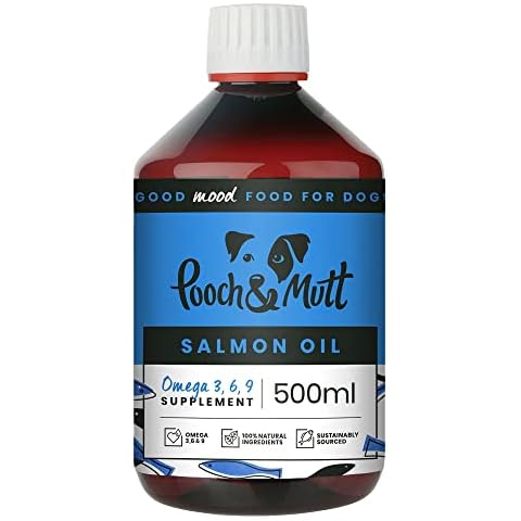 Pooch & Mutt - Natural Salmon Oil Supplement for Dogs and Cats (Rich in Omega 3, 6 and 9), 500ml Cover