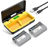 TAVT 2Pcs EN-EL15 EN-EL15C EN-EL15b Battery with Dual Battery Storage Charger for Nikon Z6, Z6II, Z6 iii, Z7, Z7II, Z8 D7500 D7000 D7100 D7200 D500 D600 D610 D750 D780 D800 D800E D810A D850 Camera