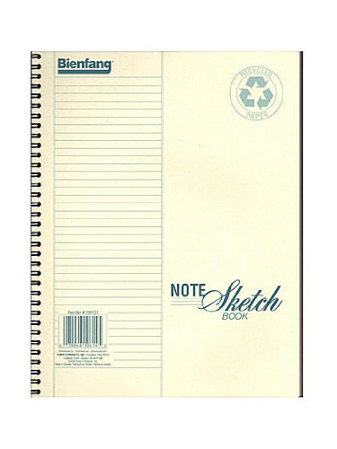 Bienfang Note Sketch Book vertical format 11 in. x 8 1/2 in. [PACK OF 2 ]