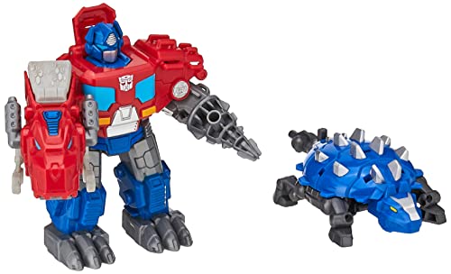 Transformers Dinobot Adventures Rescue Bots - F3110 - Figurine + dinobots - Optimus Prime - 13cm