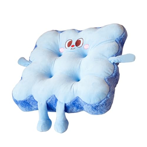 Katutude Cojines para silla de 40 x 40 cm, cojín cuadrado decorativo de felpa suave para cama, coche, sofá, silla, oficina