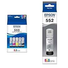 Epson Claria ET Premium T552920 High Capacity Bottle Ink - Multi-Pack & Claria ET Premium T552520 High Capacity Bottle Ink - Grey