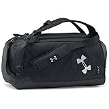 Under Armour Storm Contain Backpack Duffle 3.0,Black /Silver, One Size