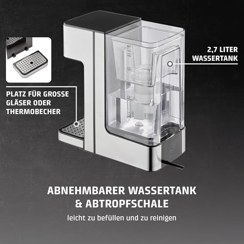 CASO HW 600 - Heißwasserspender - Testurteil: sehr gut - heißes Wasser in Sekunden, spart bis zu 50% Energie gegenüber einem Wasserkocher, für Babynahrung geeignet