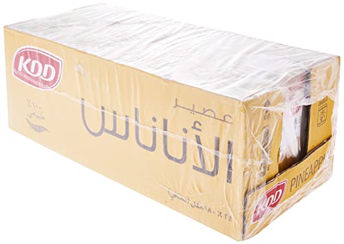 عصير اناناس من كيه دي دي، 24 × 180 مل، عبوة واحدة