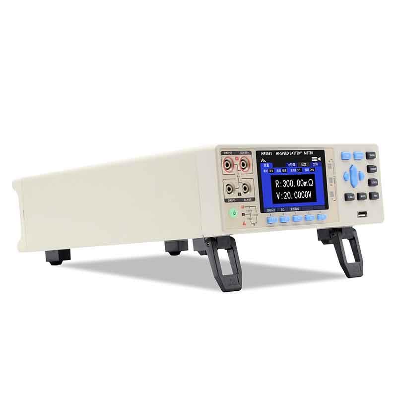 HP3561A Battery Internal Resistance Tester 0.001mΩ-3.1000KΩ,Test Voltage Display Range 0.1mV~60V with 3.5 inch TFT Color LCD
