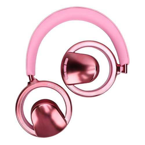 Asixxsix Casque RVB, Oreillettes évidées, Casque sans Fil Bluetooth 6.0 Confortable, Supra-auriculaire avec Pilotes de 40 Mm, Microphone Amovible, 20 Heures de Lecture pour Les