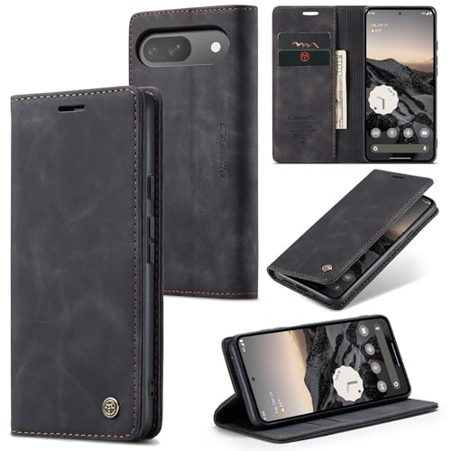 Housse Pixel 9 et 10 Pro en cuir fin noir idéale pour voyager léger sans sac