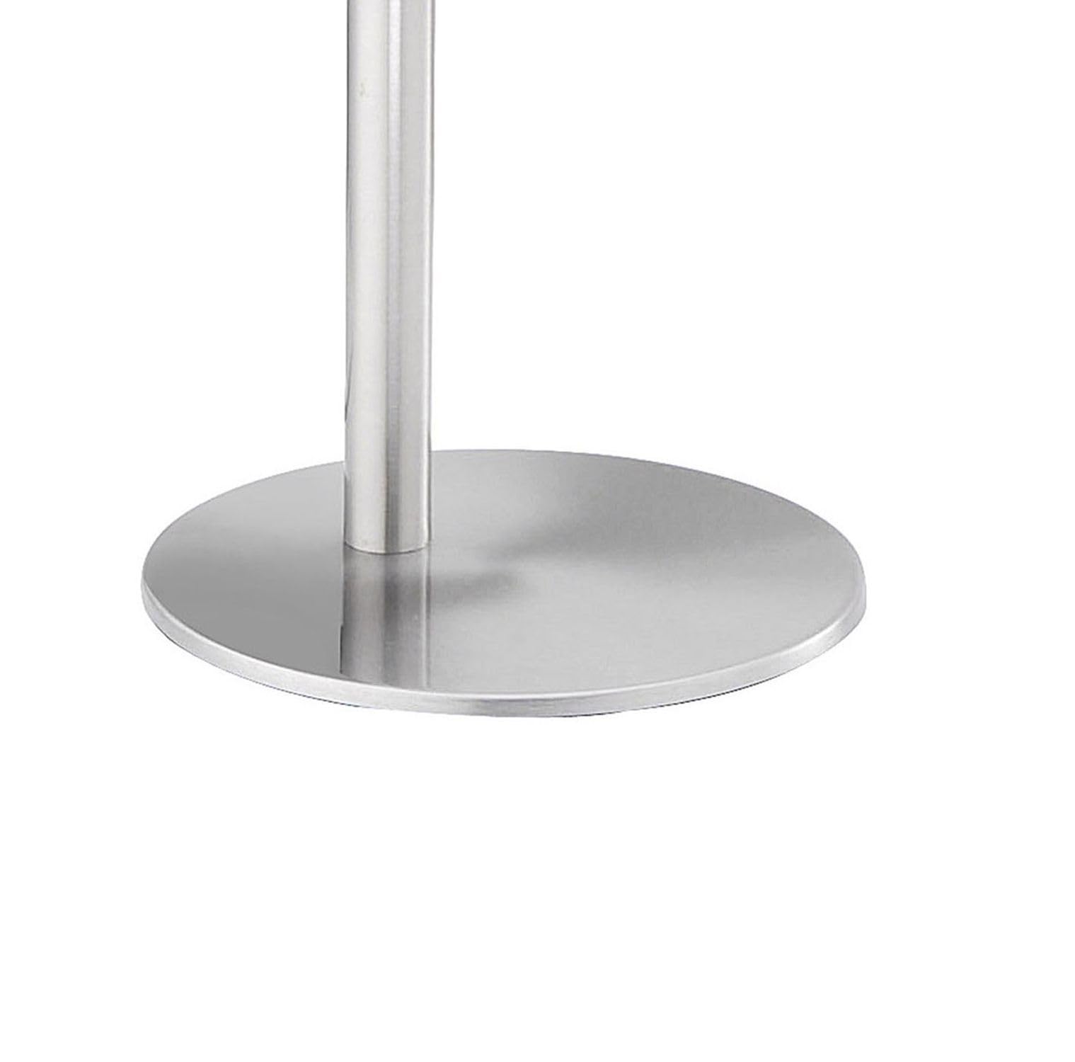 Licht-Erlebnisse LED Tischlampe Metall in Stahl Wohnzimmer Büro Schlafzimmer H:81,5 cm 5 W 590 lm 3000 K Touch dimmbar verstellbare Tischleuchte Schreibtisch RINDOR