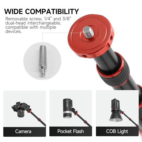Image of AMBITFUL 56.5 inch Tripod Extension Boom Arm Aluminum Heavy-Duty Stand Arm