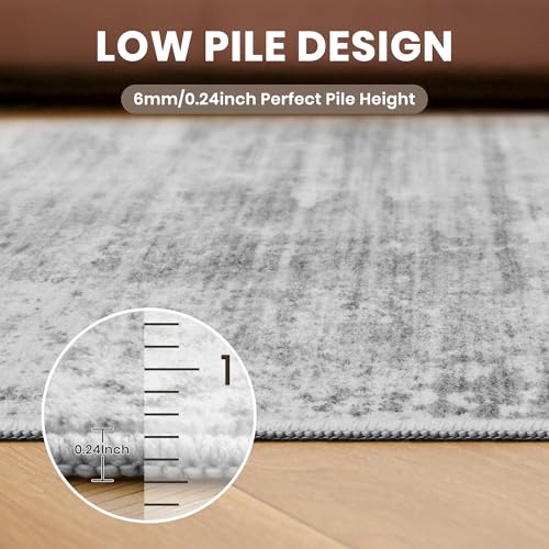 zesthome 2x8 Runner Rug, Washable Runner Rugs for Hallway, Stain Resistant Entryway Runners, Non Slip Kitchen Mats for Floor, Modern Abstract Soft Runner, Home Decor, Bedroom, Living Room