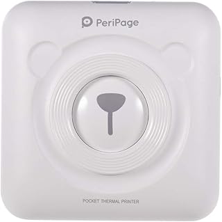 Walmeck GOOJPRT PeriPage Mini Pocket Wireless BT Thermal Printer Picture Photo Label Memo Receipt Paper Printer with USB Cable Support for Android iOS Smartphone Windows