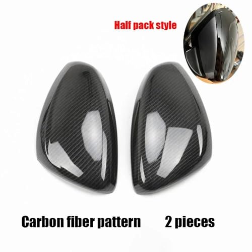 Capuchon d'aile texture carbone brillant compatible avec rétroviseur Peugeot 308
