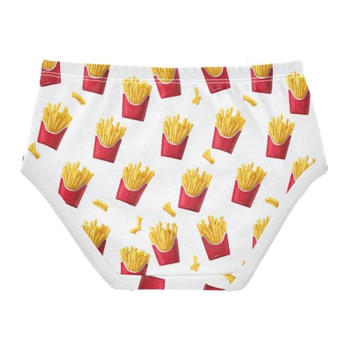 Girls Underwear Soft Cotton French Fries Kids Panties in Sizes 2/3t, 4t, 5t, 6 and 82