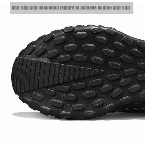 Matufit Shoes for Men, Men's Hand-Sewn Composite Toe Cowhide Shoes Casual Shoes, Wide Comfortable Leather Boots2