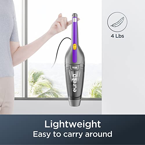 Eureka Lightweight Corded Stick Cleaner Powerful Suction Convenient Handheld Vac With Filter For Hard Floor, 3-In-1 Vacuum, Purple #TOP4