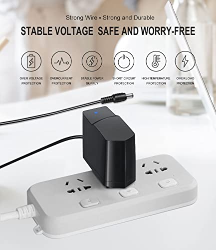 Windswallow 12V Adapter Charger Power For Rca Portable Dvd Combo Player Drc99391 Drc9809 Drc98091S Drc98101S Drc96090 Drc80196 Drc79982 Drc79981E Drc79108 Drc69705E22 Drc6272 Drp2091A Ac Power Supply Cord 6Ft thumb #1