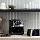 Cuisinart Air Fryer, 2.6-Quart Compact Basket Fryer with 3 Cooking Functions to Air Fry, Roast, and Bake, 3 Airfryer Presets, Dishwasher-Safe Parts, AIR-80, Stainless Steel & Black