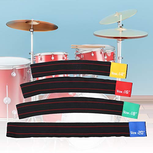 4Pcs 14/16/18/20 Inch Drum Cymbal Mute Cymbal Mute Circle Ring Drum Set Hi-Hat Practice Silencers #TOP5