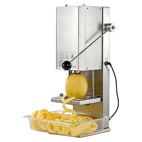 Cortadora Eléctrica Espiral de Papas 3-10mm Acero Inox
