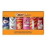 BIC Special Edition Kansas City Chiefs Series Maxi Pocket Lighters, Assorted 6-Pack