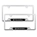 Wonderchef 2Pack Stainless Steel License Frame with for Mercedes-Benz,with Screw Caps Cover Set-Frosted Silver (for Mercedes-Benz)