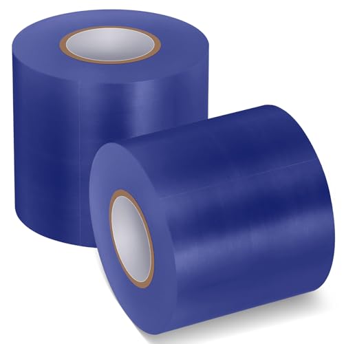 Pangda Wrestling Mat Tape 3/4 Inch for Exercise, 3'', Royal Blue, 2 Rolls