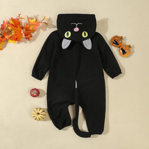 Disfraz de Gato Negro para Bebé 6-12 Meses miniatura 3