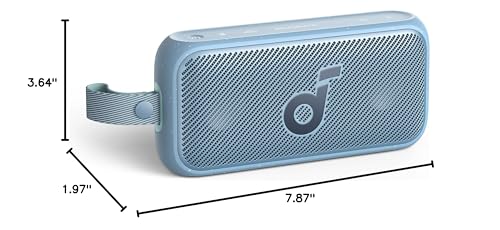 Image of Soundcore Motion 300 by Anker, Bluetooth Speaker, Wireless Hi-Res Portable Speaker, IPX7 Waterproof, BassUp, Bluetooth 5.3, 30W Stereo Sound, 13H Playtime for Home, Shower, Outdoor, and Travel - Blue