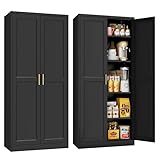 MetalMax 71' Tall Kitchen Storage Cabinet with...