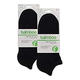 ORIGINAL BASICS Herren & Damen Bambus Sneaker-Socken Füßlinge Kurz-Socken OEKO-TEX Standard 100 (6 Paar) Schwarz 43-46