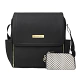 Petunia Pickle Bottom Boxy Backpack, Black Leatherette