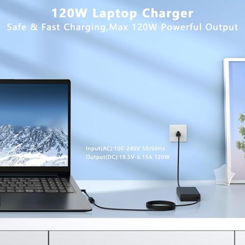 Chargeur 120W 6,15A 710415-001 L41856-001 pour HP G5 USB-C Station Accueil – vue 4